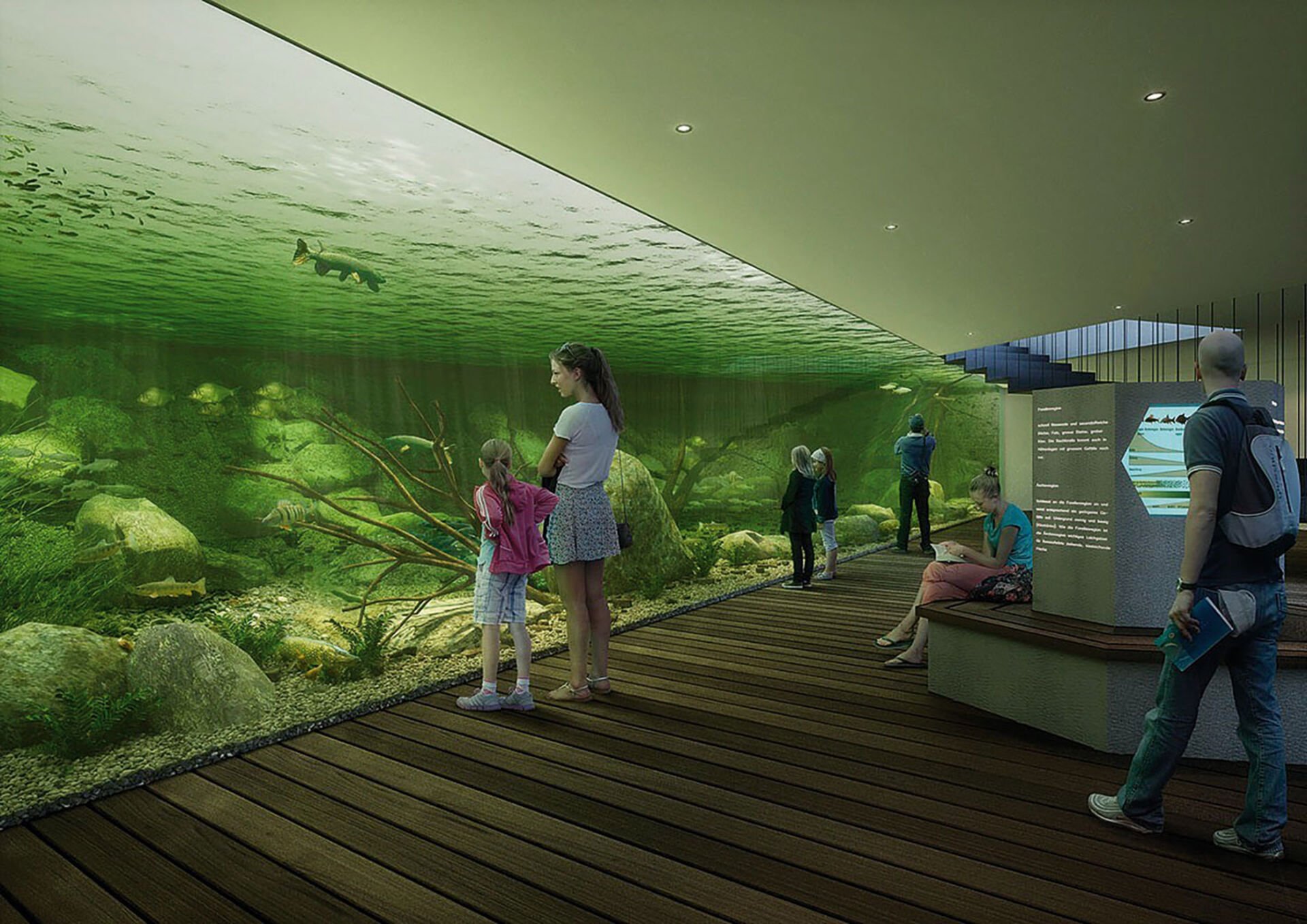  Zukunftsmusik: Eine Idee ist es, die ehemaligen Aufzuchtbecken am Moossee zu grossen Aquarien umzuwandeln.  