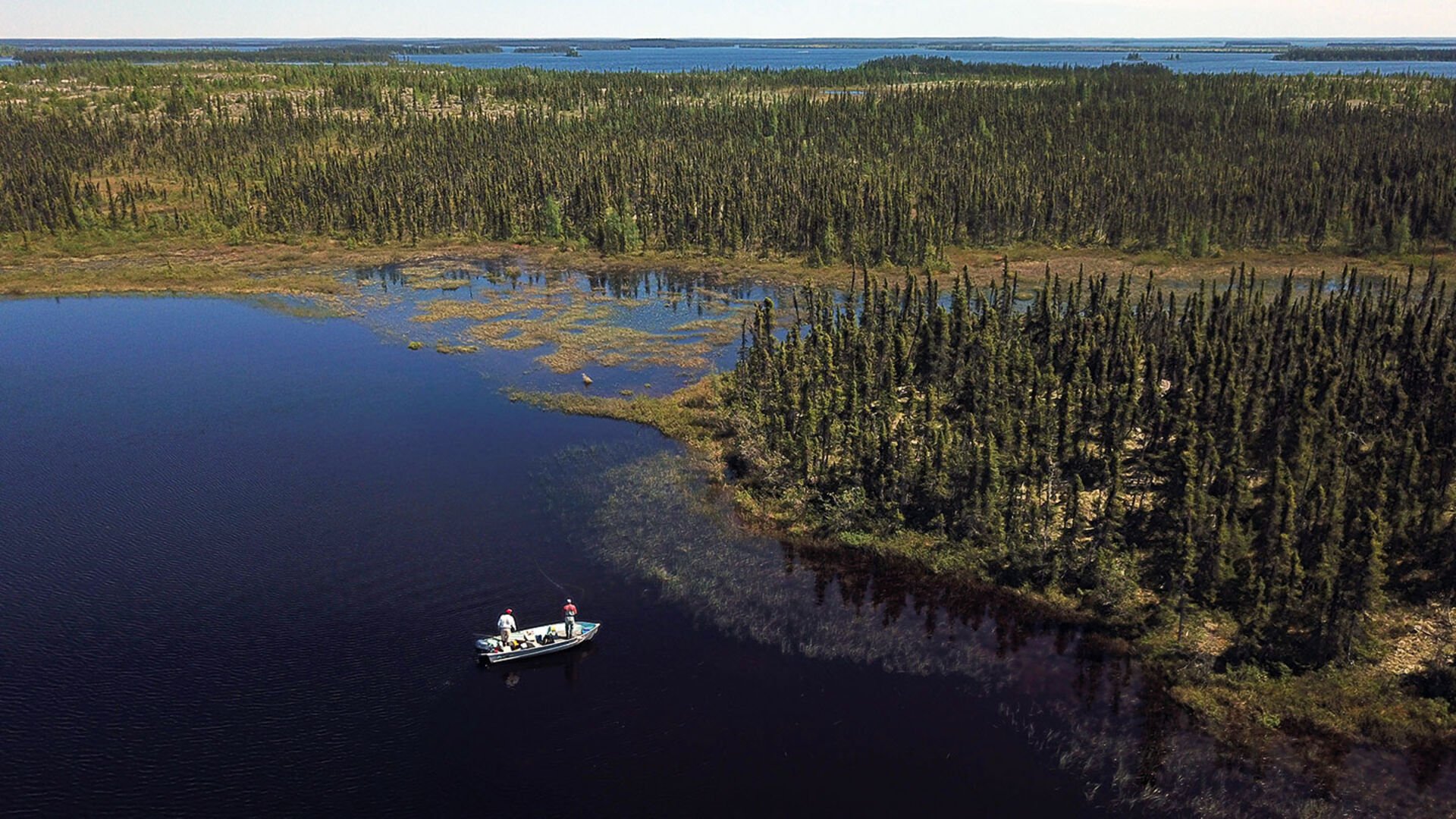  Wasser und Wälder bis ans Ende des Horizonts: Die kanadische Wildnis ist unermesslich gross und voller Fisch.  