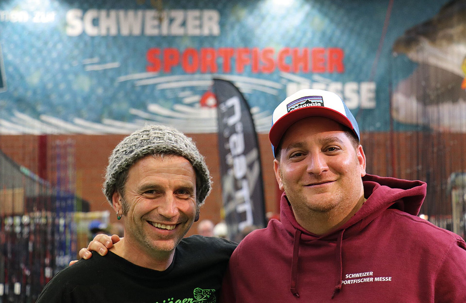  Die Schweizer Sportfischermesse ist ihr Werk: Ralf und Gezi in Oberglatt 2019.  