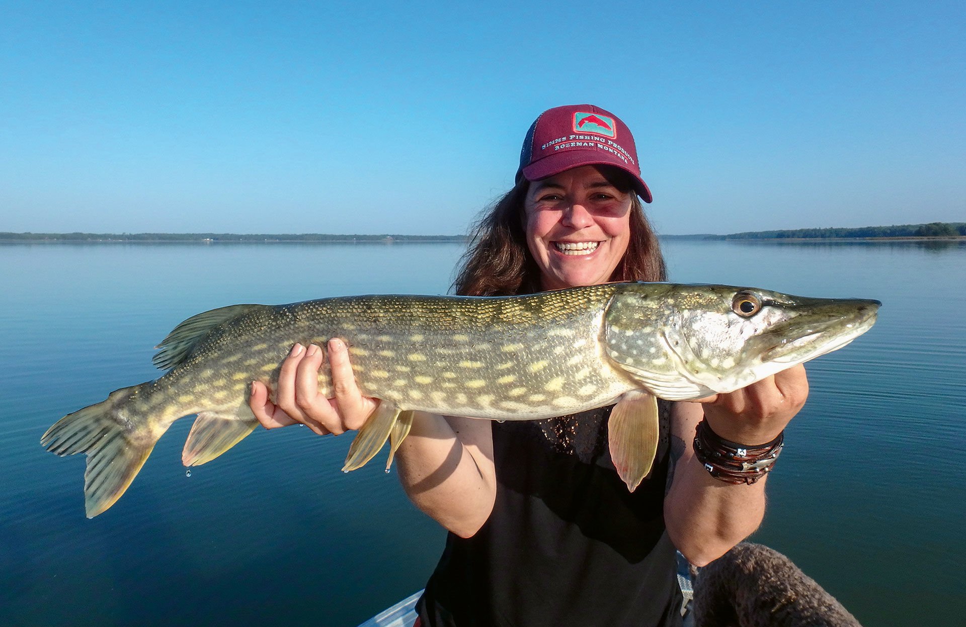  Fischerherz, was willst du mehr? Hechtfang bei Traumwetter.  