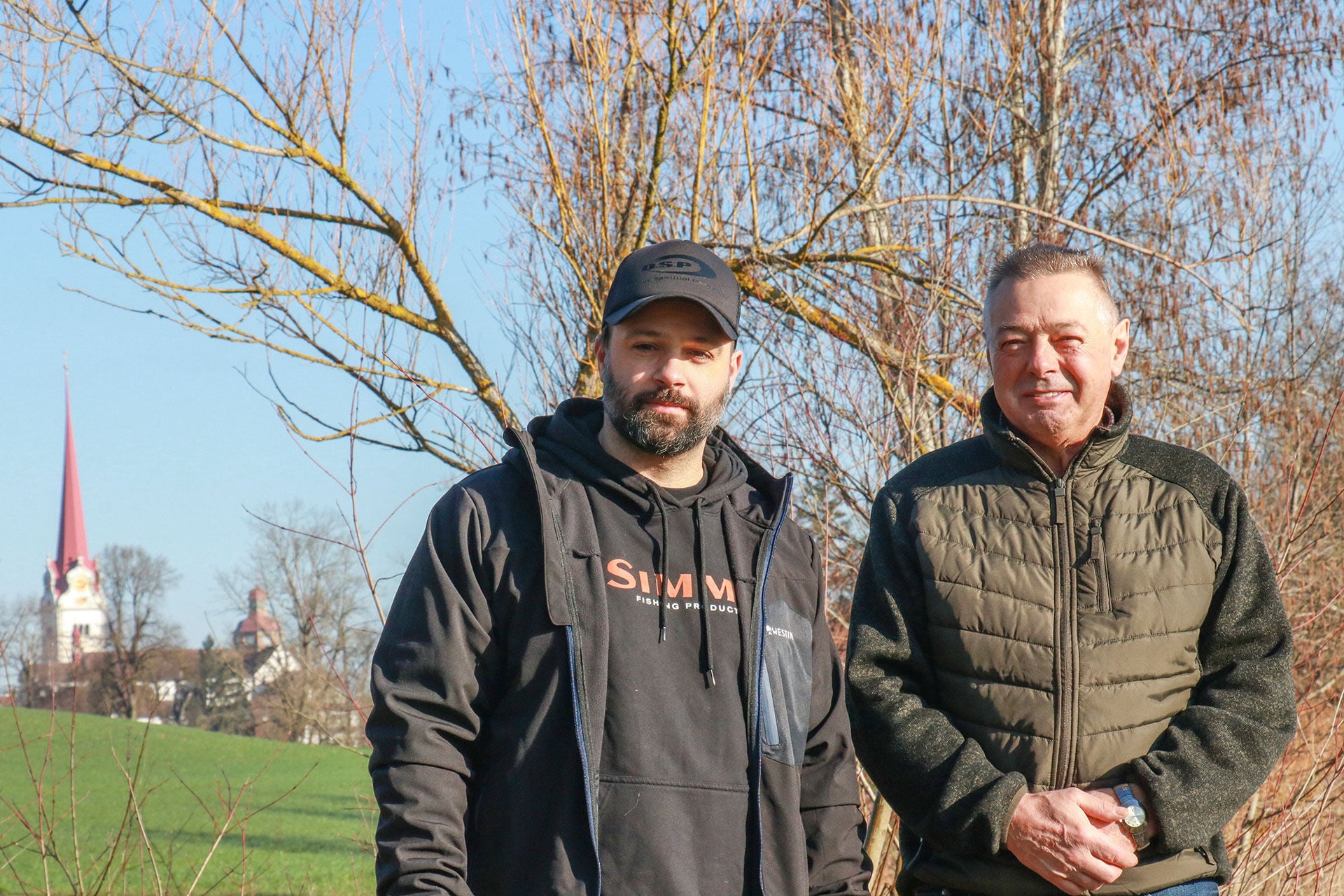  Die Pächter Philipp (l.) und Peter Wyss machen sich grosse Sorgen um die Wyna bei Beromünster.  