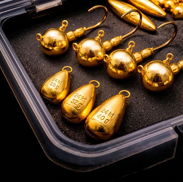 Gold statt Tungsten?</br>[Jigköpfe aus Edelmetall sorgen für Aufsehen]