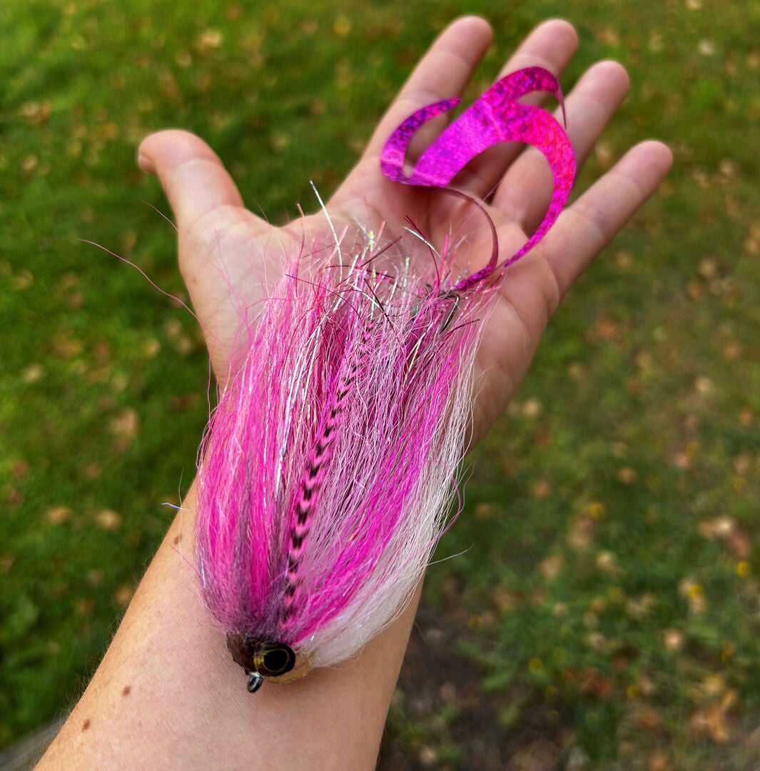  Der von den Mistelis entwickelte Hecht­streamer hat ordentlich Volumen, aber ist trotzdem leicht. © Daniela & Mauro Misteli  